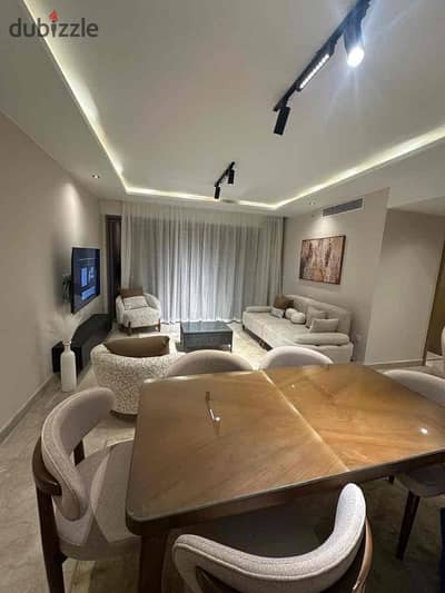 Furnished apartment for daily or monthly rent in Sheikh Zayed, Beverly Hills compound, very distinctive location.