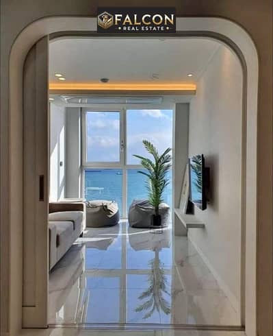 110m chalet with panoramic sea view next to the marina fully finished for sale installments near Marassi and Amwaj mins to Hacienda ras el hekma