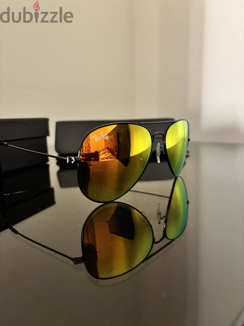 Rayban sunglasses aviator with box 3