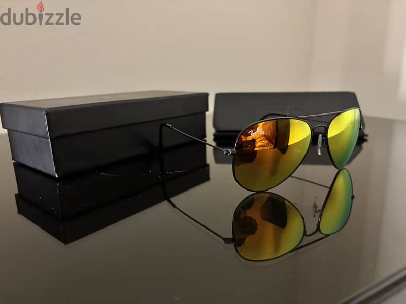 Rayban sunglasses aviator with box 5