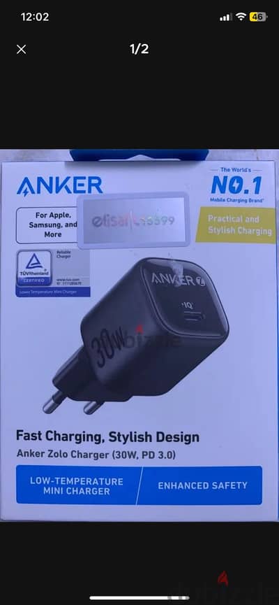 Anker 30w PD3.0 fast charging