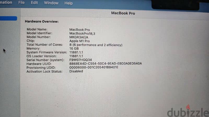 Mac book pro m1 pro 1