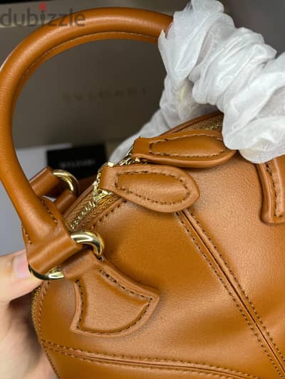 Title:Authentic Bvlgari Mini Leather Top Handle