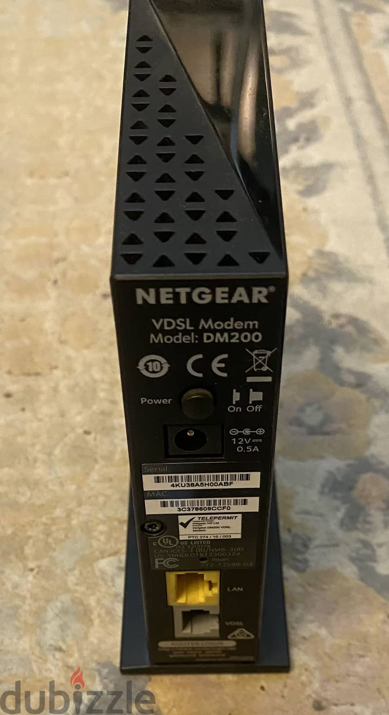 Netgear modem router- not wireless 1