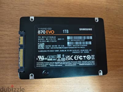 SSD Samsung 870 Evo 1T