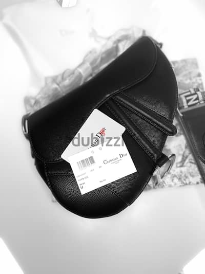 Christian Dior Saddle Bag – Black  New