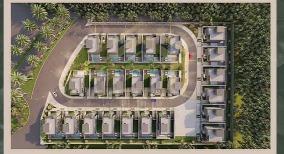 A plot of land for a villa in a high-end compound at the price of an apartment, 4 million and 800 thousand EGP, immediate delivery, 30% down payment and installment over a year, or 50% down payment and installment over a year and a half.