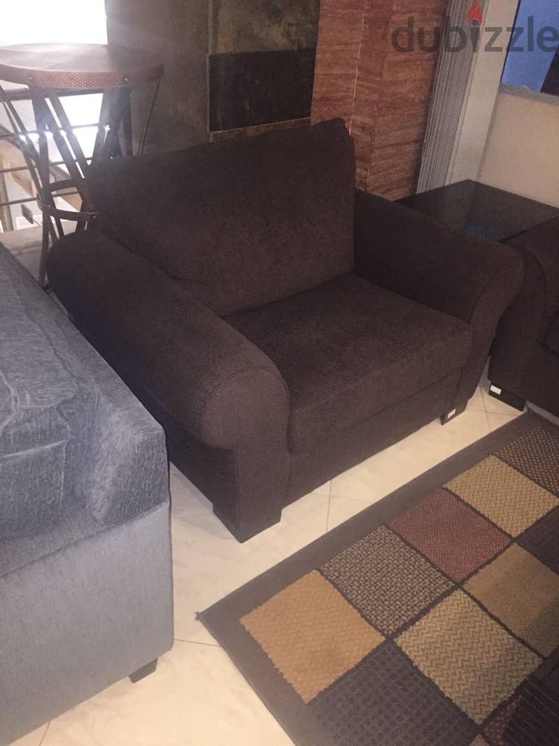 Brown sofa set 1