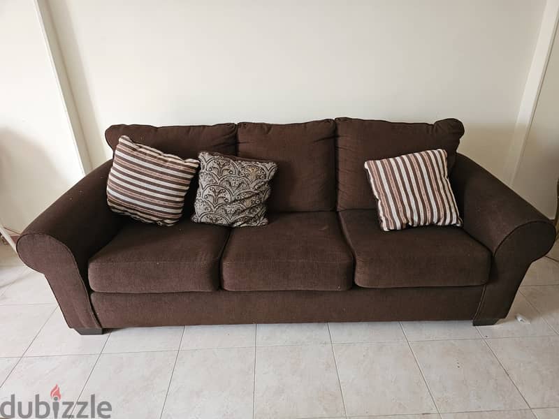 Brown sofa set 4