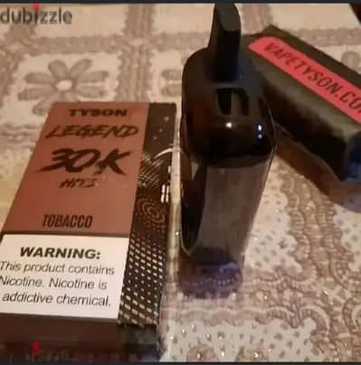 شيشةvape فيب اكتروني بطعم التبغ  السجاير العادية ( Tobacco)