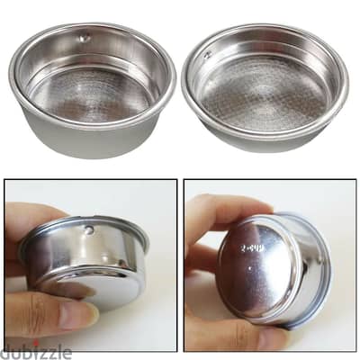 51mm Double Layer Coffee Machines Pressurized  Filter Basket Powder
