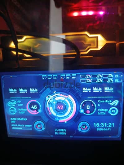 5 inch pc monitor Temperature شاشه عرض حراره الجهاز مع برنامج تحكم