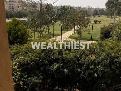 Luxury apartment for sale in Madinaty with wide garden view prime location near South Park services and Madinaty Club featuring ultra super lux finish