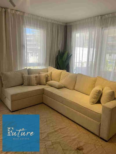 Ground-floor chalet with a garden, a great deal for sale in Marassi Marina West. It has 3 bedrooms, directly overlooking a swimming pool, fully north-facing, in a very prime location — Marassi, North Coast, Sidi Abdel Rahman.