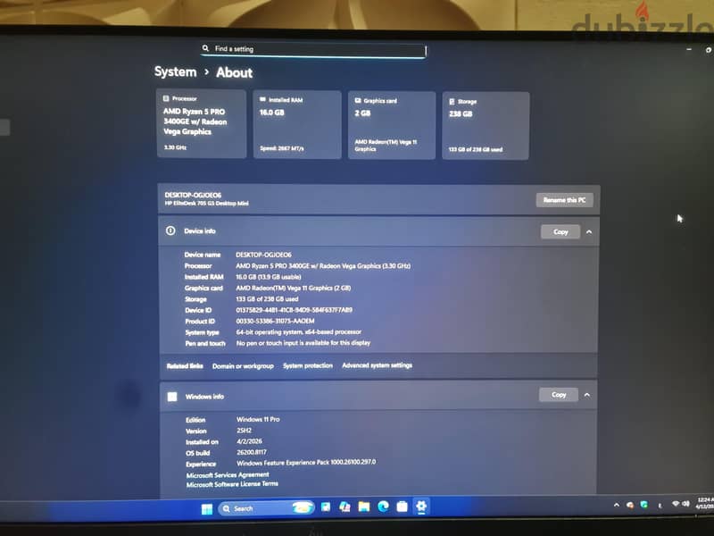 Hp mini elite desk 2