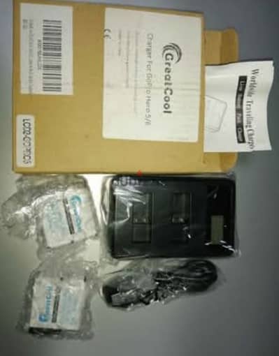 Gopro 5/6 2 Betteries pack + charger with intelligent LCD