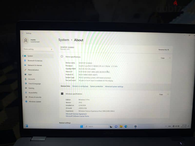 Dell precision 5331 8
