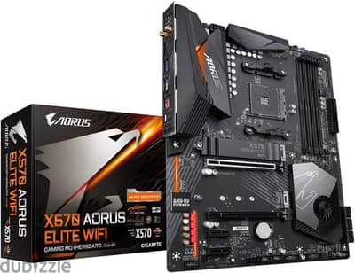 Gigabyte X570 AORUS Elite WiFi للبيع كالجديدة تماما بالكارتونة