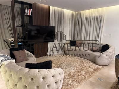 duplex fully finished prime location fully furnished with acs  ready to move in trio gardens new cairo
