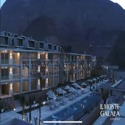 ground chalet fully finished with installments elivery in 2027 in il monte galala el ain el sokhna