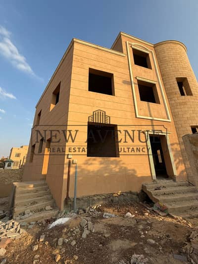 Ready to move - Villa corner for sale with best price - prime location -Semi finished - North oriented- ground -first - roof - Green valleys el shrouk
