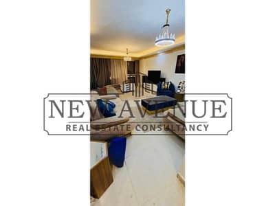 Apartment  high end finishing with Ac's for sale in El rehab 1 have elevator overlooking wide garden