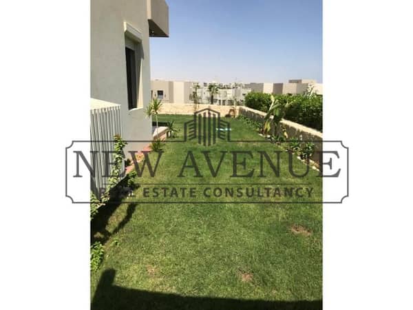 Delivered Twinhouse Villa Fully Furnished with Kitchen Cabinets  Shutters for all windows, Second Row Lagoon with Garden 155 sqm in Auva Azha Sokhna