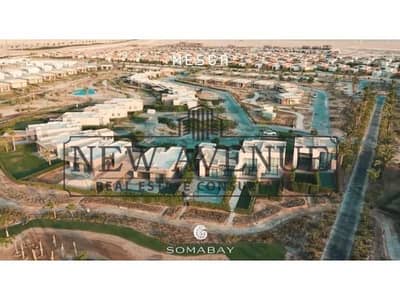 Soma bay (Mesca) Red Sea 112 sqm upper 2 bedrooms chalet (1 master)  sea & lagoon view fully finished with Ac’s on 8 years payment plan n 5 % down pay