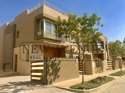 Twin House in Palm Hills Katameya Extension  with Four Bedrooms Maid Room Penthouse core and shell with prime location