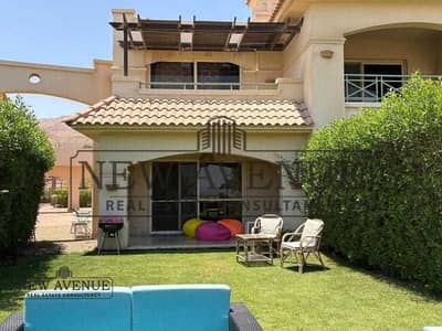 شاليه أرضي بحديقة استلام فوري  مفروشة بالكامل من ايكيا  في لا فيستا 6 la vista 6