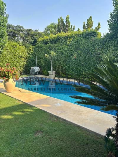 Ready to move Fully Furnished Standalone three master bedrooms with large swimming pool with jacuzzi for sale in Seasons by Hassan Allam