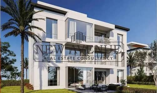 Prime ground chalet with garden fully finished view direct on lagoon facing north under market price in hacienda waters palm hills   ras l hekma