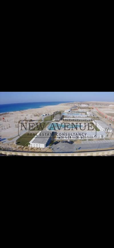 شاليه غرفتين للبيع دي باي D Bay مبنى ارضي و2 دور اطلالة مزدوجة بحر ولاجون قريب من الشاطئ تشطيب كامل