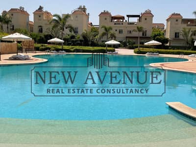 Under market price Twin house for sale in Villino compound New Cairo Pool view Semi Finished with Under Ground Parking Ready to move