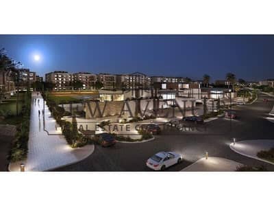 شقة جاهزة للسكن للبيع في مون ريزيدنس فيفث سكوير القاهرة الجديدة moon residence fifth square بإطلالة مميزة تشطيب كامل ومجهزة بتكييفات