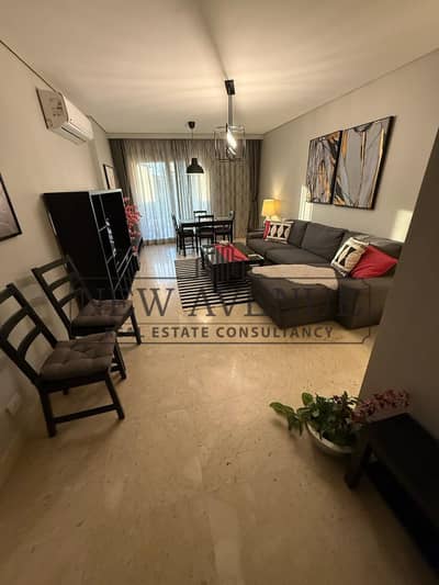 شقة أرضي  بحديقه متشطب مع التكييفات استلام فوري كمبوند 90 افنيو التجمع الخامس 90 Avenue بجانب الجامعة الامريكية موقع مميز
