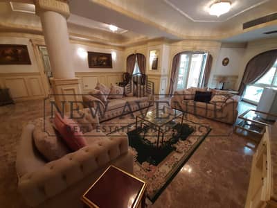 Separate Standalone villa with basement and swimming pool for sale in El Shouyfat Open view fully furnished with all appliances included Delivered