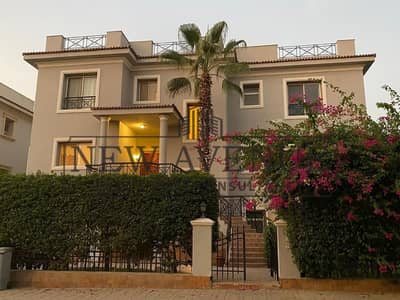 Standalone villa for rent in Katameya Heights compound, bua 630m, swimming pool, kitchen cabinets and acs