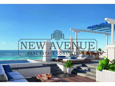 كورنر شاليه أرضي بحري مع حديقة جاهز للتسليم للبيع في جيفيرا الساحل الشمالي Jefaira North Coast مساحته ١٨٢ متر ٣ غرف نوم و ٣ حمامات