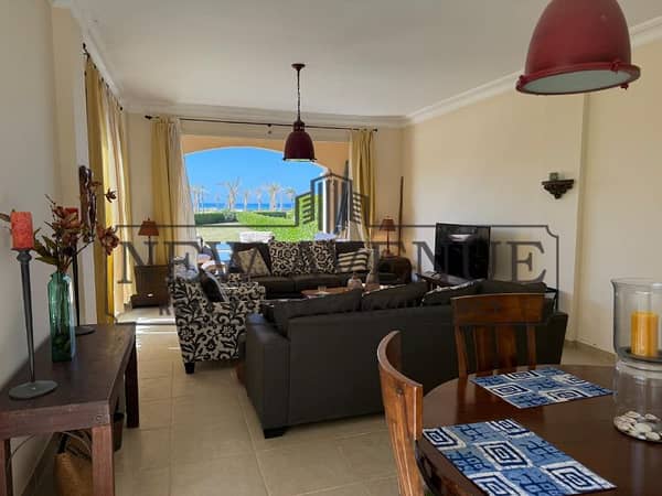 Fully Finished Bahary Twin house with High-end German kitchen , Appliances , AC’s , and water heaters First Row Sea and sea-front pool in La Vista Bay