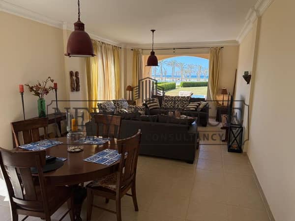 Fully Finished Bahary Twin house with High-end German kitchen , Appliances , AC’s , and water heaters First Row Sea and sea-front pool in La Vista Bay