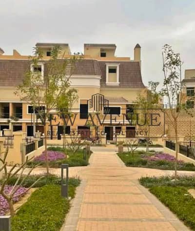 اس فيلا كورنر و جاردن للبيع في سراي مستقبل سيتيSarai Mostakbal City  استلام 2027 موقع مميز جدا كومباوند كامل الخدمات بمساحات خضراء واسعة