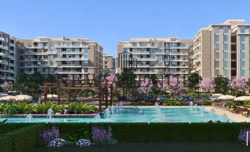 شقة نصف تشطيب للبيع  في باتيو ريفا  Patio Riva  بمقدم٥ ٪؜ واقساط حتى ٨ سنين من شركة لافيستا سيتي لوكيشن مميز اوبن فيو