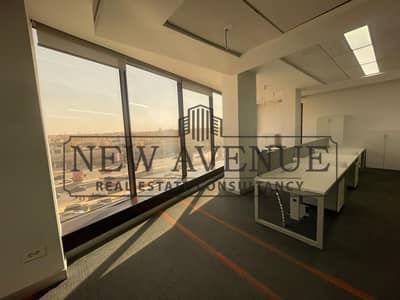 Half Floor Administrative Space 550 Sqm For Rent Direct On South 90 New Cairo With Full Signage On Street