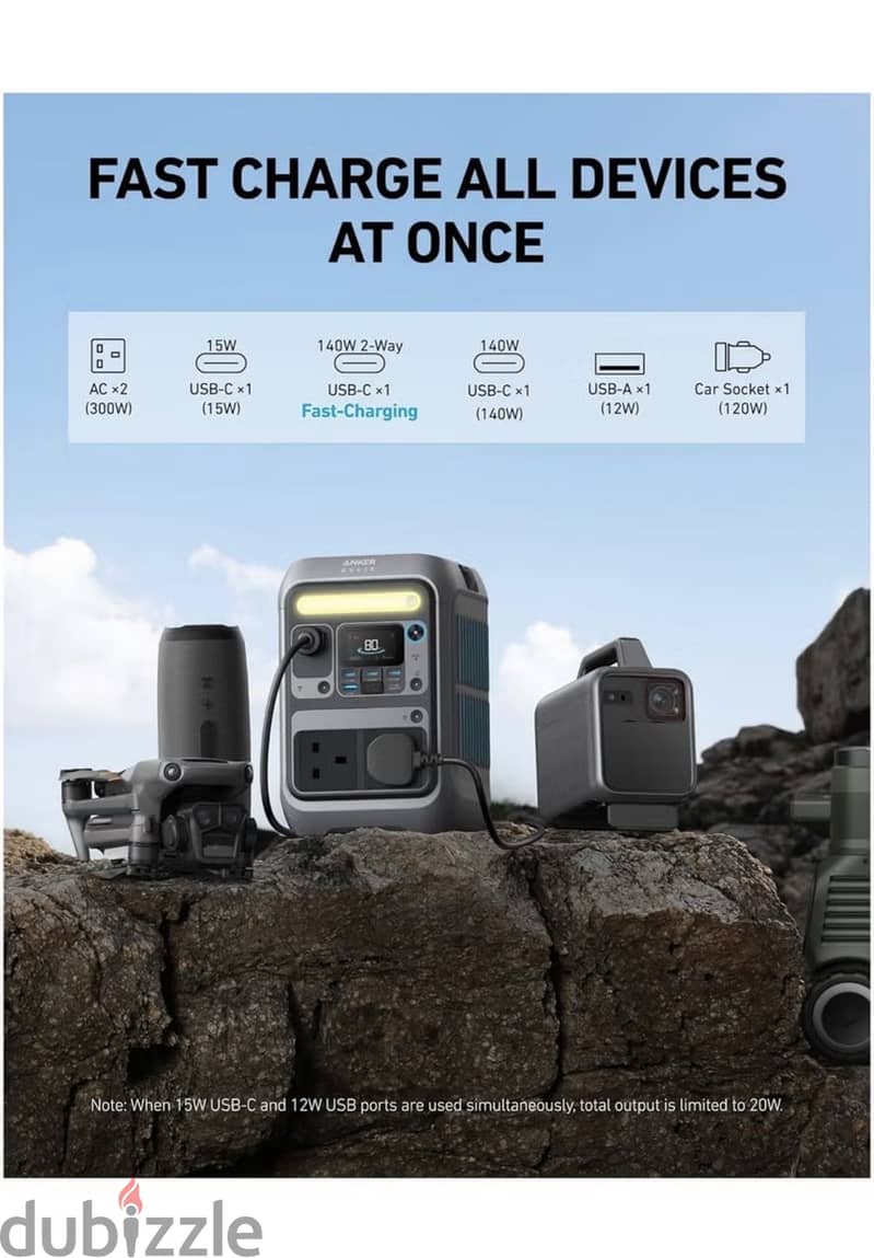 Anker SOLIX C300 Portable Power Station 2