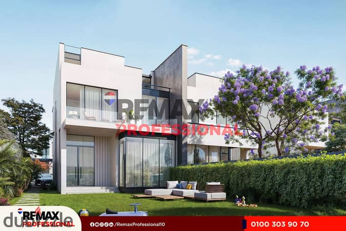 Private garage Open view of the landscape extended payment terms villa for sale 402 m malaz