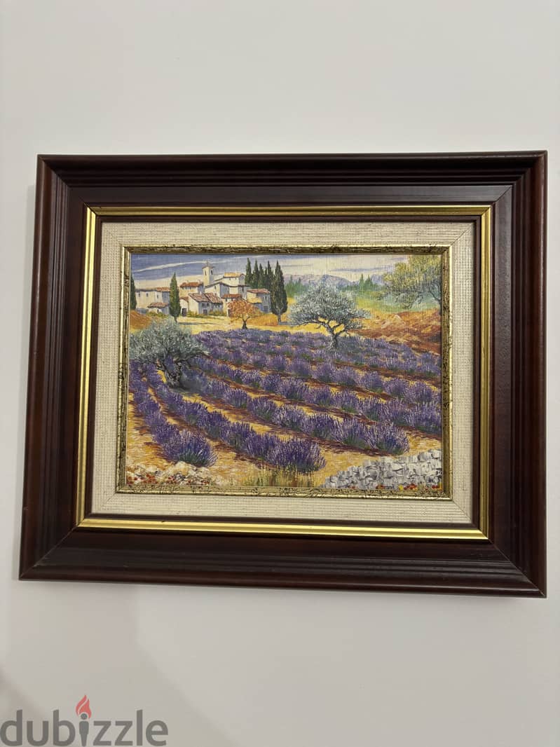 Vintage Moroccan Framed Art – Orientalist Interior Scene 13