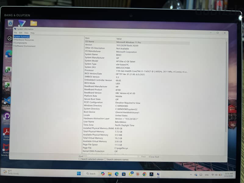 HP X2 G8 4