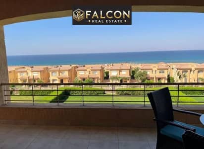 Own a chalet for sale, 108 square meters (two rooms) with a charming view of the sea, with a 20% down payment, the amount of which is shown in the adv