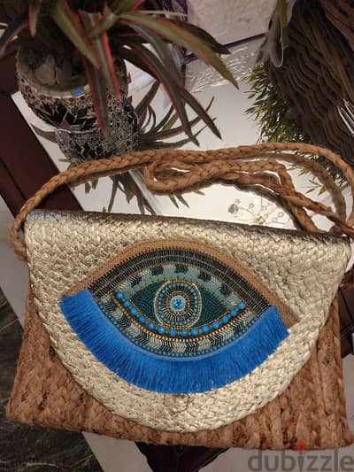 Hand made . شنطه قش طبيعي صناعه هنديه .